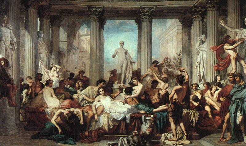 Thomas Couture The Romans of the Decadence Spain oil painting art